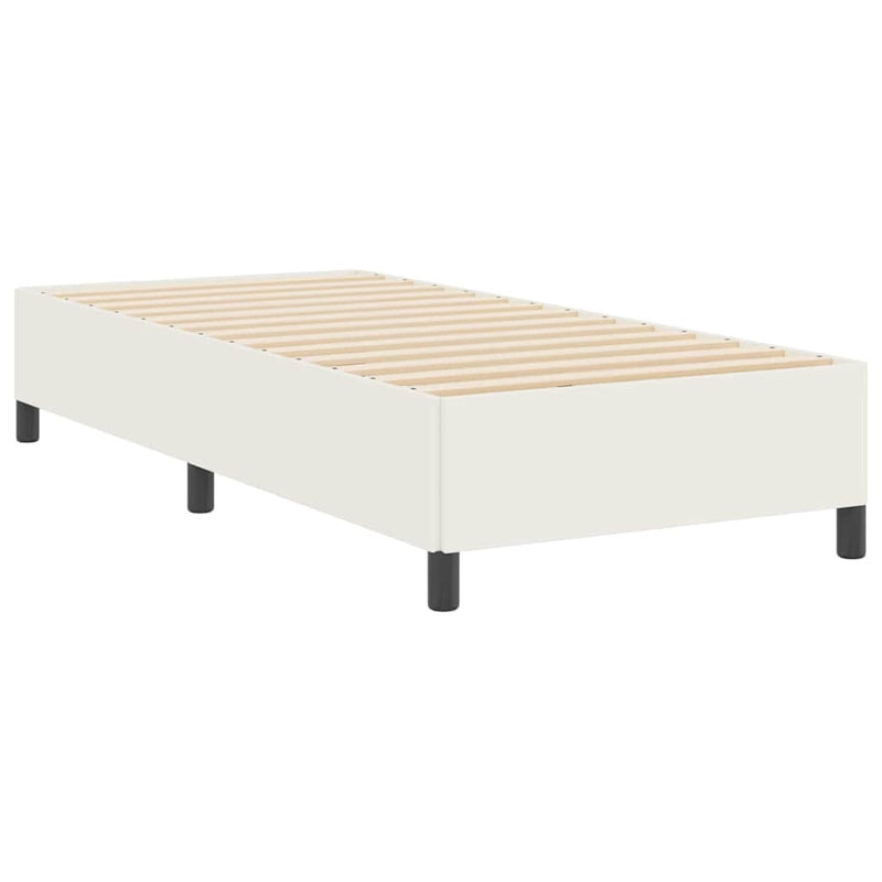 vidaXL Ágykeret Krém 90 x 200 cm Bársony anyag