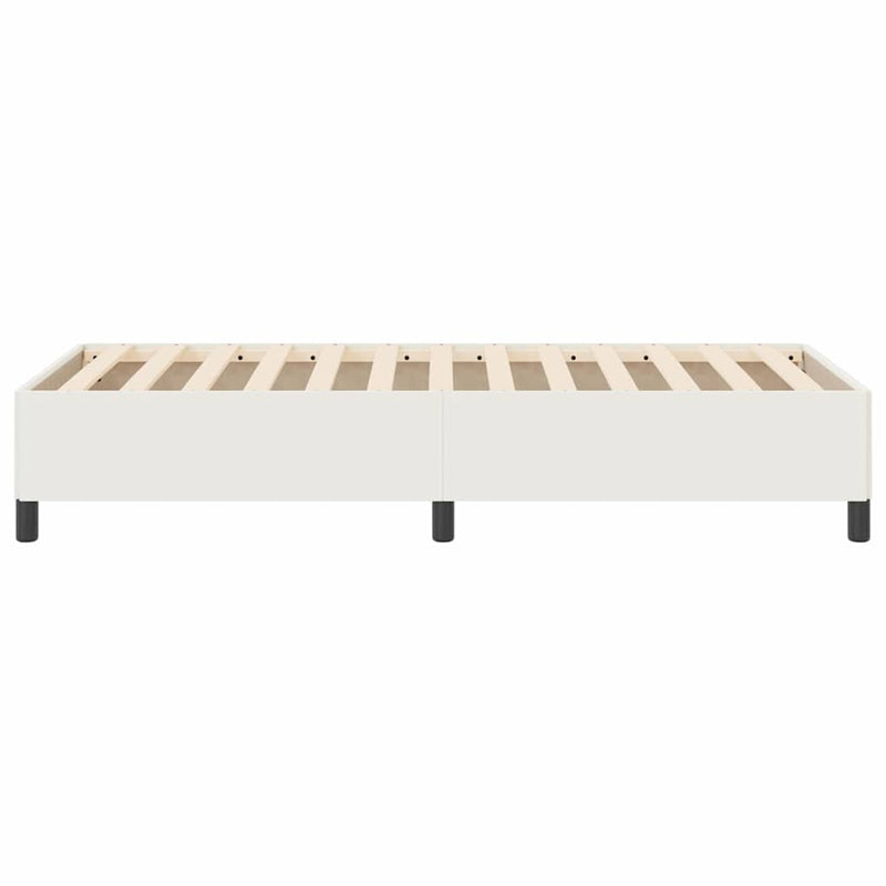 vidaXL Ágykeret Krém 90 x 200 cm Bársony anyag