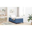 vidaXL Boxrugós ágy Kék 90 x 200 cm Bársonyos szövet