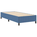 vidaXL Boxrugós ágy Kék 90 x 200 cm Bársonyos szövet