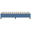 vidaXL Boxrugós ágy Kék 90 x 200 cm Bársonyos szövet