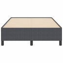 vidaXL Ágykeret Sötétszürke 120 x 190 cm Bársony anyag