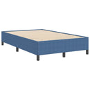 vidaXL Boxrugós ágy Kék 120 x 190 cm Bársonyos szövet