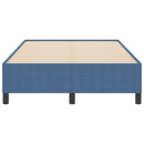 vidaXL Boxrugós ágy Kék 120 x 190 cm Bársonyos szövet