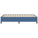 vidaXL Boxrugós ágy Kék 120 x 190 cm Bársonyos szövet
