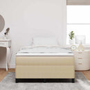 vidaXL Boxrugós ágy Szürke zöld 120 x 190 cm Bársonyos szövet