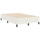 vidaXL Boxrugós ágy Krémszínű 120 x 200 cm Bársonyos szövet