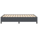 vidaXL Ágykeret Sötétszürke 140 x 190 cm Bársony anyag