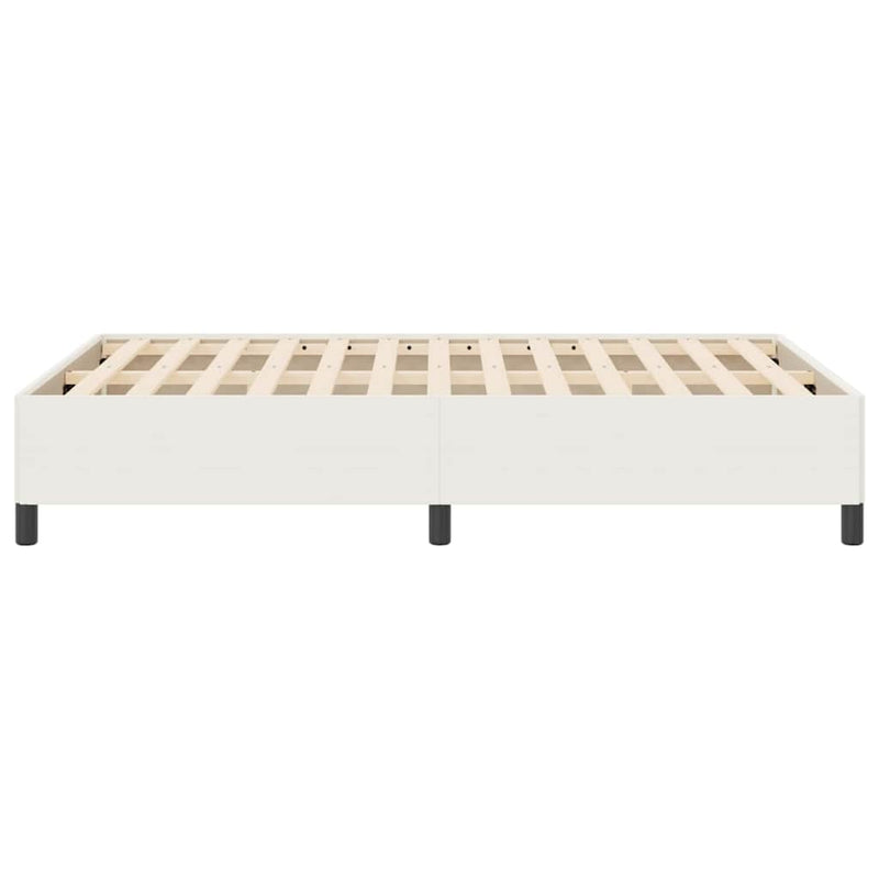 vidaXL Ágykeret Krém 140 x 190 cm Bársony anyag