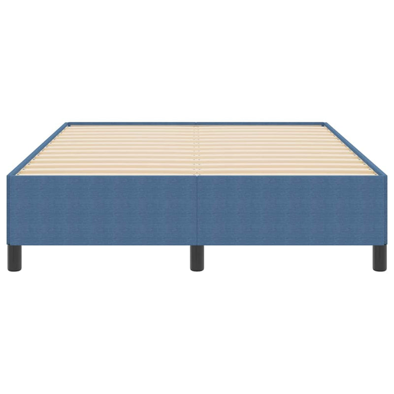 vidaXL Ágykeret Kék 140 x 200 cm Bársony anyag
