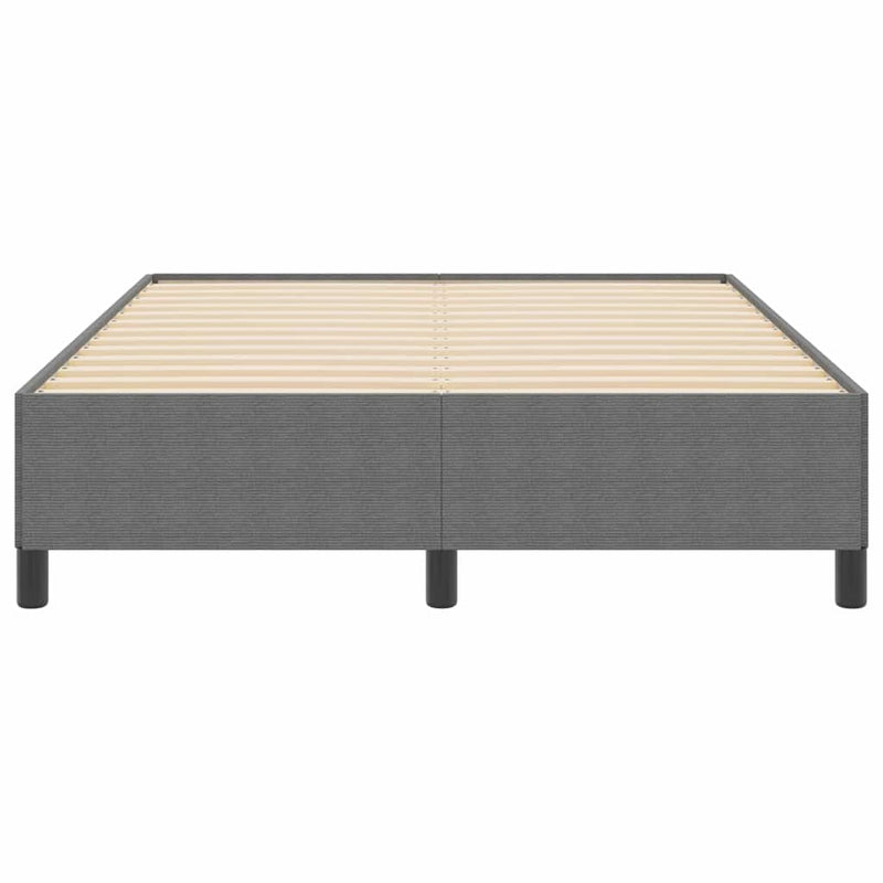 vidaXL Ágykeret Világosszürke 160 x 200 cm Bársony anyag