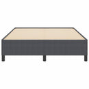 vidaXL Ágykeret Sötétszürke 160 x 200 cm Bársony anyag