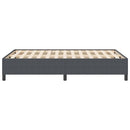 vidaXL Boxrugós ágy Sötétszürke 160 x 200 cm Bársonyos szövet