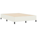 vidaXL Boxrugós ágy Krémszínű 160 x 200 cm Bársonyos szövet