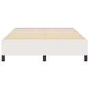 vidaXL Boxrugós ágy Krémszínű 160 x 200 cm Bársonyos szövet