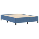 vidaXL Boxrugós ágy Kék 160 x 200 cm Bársonyos szövet