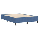 vidaXL Boxrugós ágy Kék 160 x 200 cm Bársonyos szövet