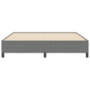 vidaXL Ágykeret Világosszürke 180 x 200 cm Bársony anyag