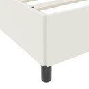 vidaXL Boxrugós ágy Krémszínű 180 x 200 cm Bársonyos szövet