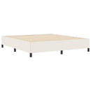 vidaXL Boxrugós ágy Krémszínű 180 x 200 cm Bársonyos szövet