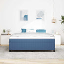 vidaXL Boxrugós ágy Kék 180 x 200 cm Bársonyos szövet