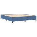vidaXL Boxrugós ágy Kék 180 x 200 cm Bársonyos szövet