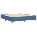vidaXL Boxrugós ágy Kék 180 x 200 cm Bársonyos szövet