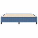 vidaXL Boxrugós ágy Kék 180 x 200 cm Bársonyos szövet