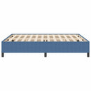 vidaXL Boxrugós ágy Kék 180 x 200 cm Bársonyos szövet
