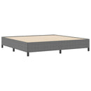 vidaXL Boxrugós ágy Világosszürke 200 x 200 cm Bársonyos szövet