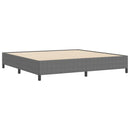 vidaXL Boxrugós ágy Világosszürke 200 x 200 cm Bársonyos szövet