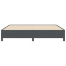 vidaXL Ágykeret Sötétszürke 200 x 200 cm Bársony anyag