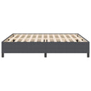vidaXL Boxrugós ágy Sötétszürke 200 x 200 cm Bársonyos szövet