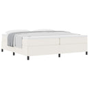 vidaXL Boxrugós ágy Krémszínű 200 x 200 cm Bársonyos szövet