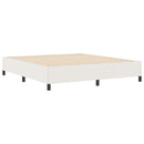 vidaXL Boxrugós ágy Krémszínű 200 x 200 cm Bársonyos szövet
