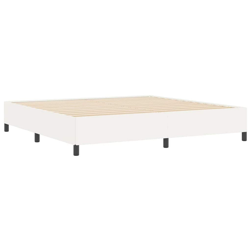 vidaXL Ágykeret Krém 200 x 200 cm Bársony anyag
