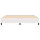 vidaXL Boxrugós ágy Krémszínű 200 x 200 cm Bársonyos szövet