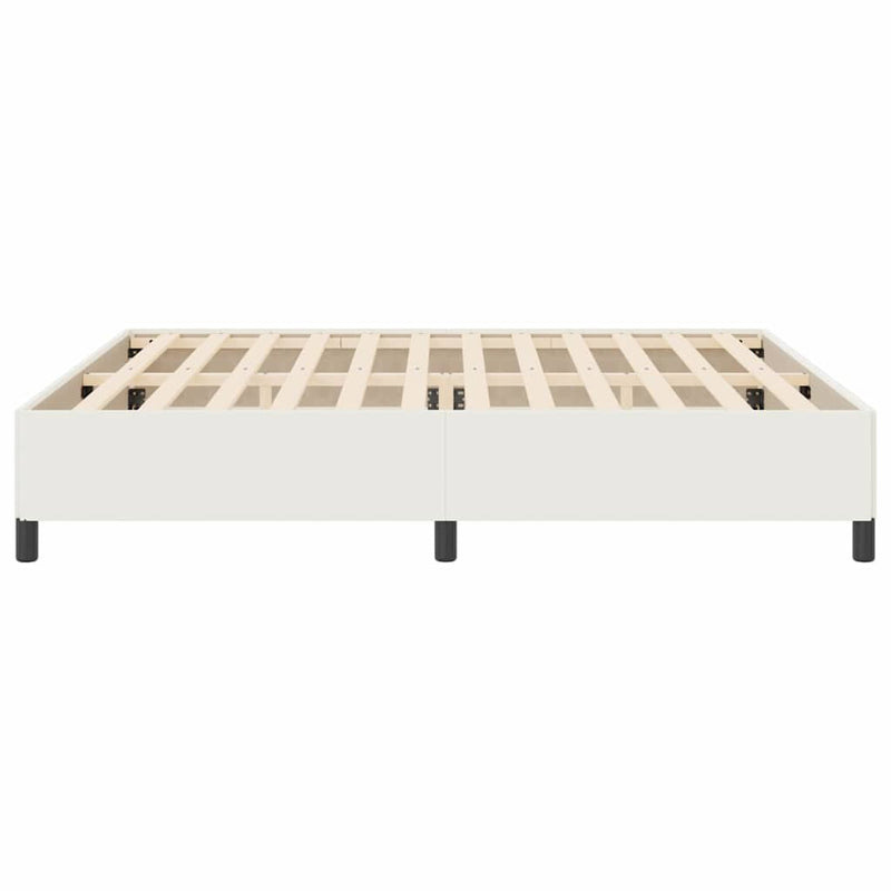 vidaXL Ágykeret Krém 200 x 200 cm Bársony anyag