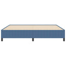 vidaXL Boxrugós ágy Kék 200 x 200 cm Bársonyos szövet