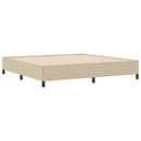 vidaXL Boxrugós ágy Szürke zöld 200 x 200 cm Bársonyos szövet