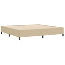 vidaXL Boxrugós ágy Szürke zöld 200 x 200 cm Bársonyos szövet