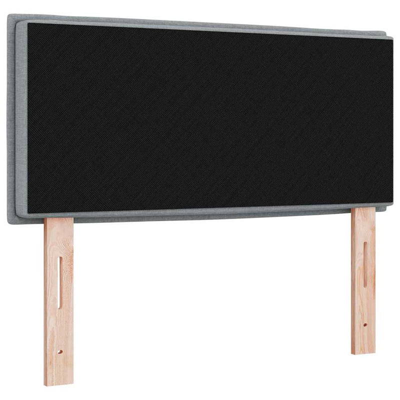 vidaXL Fejtámla Egyéb fejtámlával Világosszürke 80 cm szövet