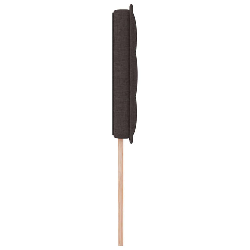 vidaXL Fejtámla Egyéb fejtámlával sötétbarna 80 cm szövet