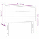 vidaXL Fejtámla fejtámlával Világosszürke 90 cm szövet
