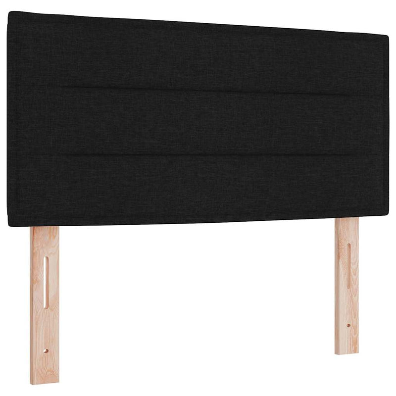 vidaXL Fejtámla Magasság állítható fejtámlával Fekete 90 cm szövet