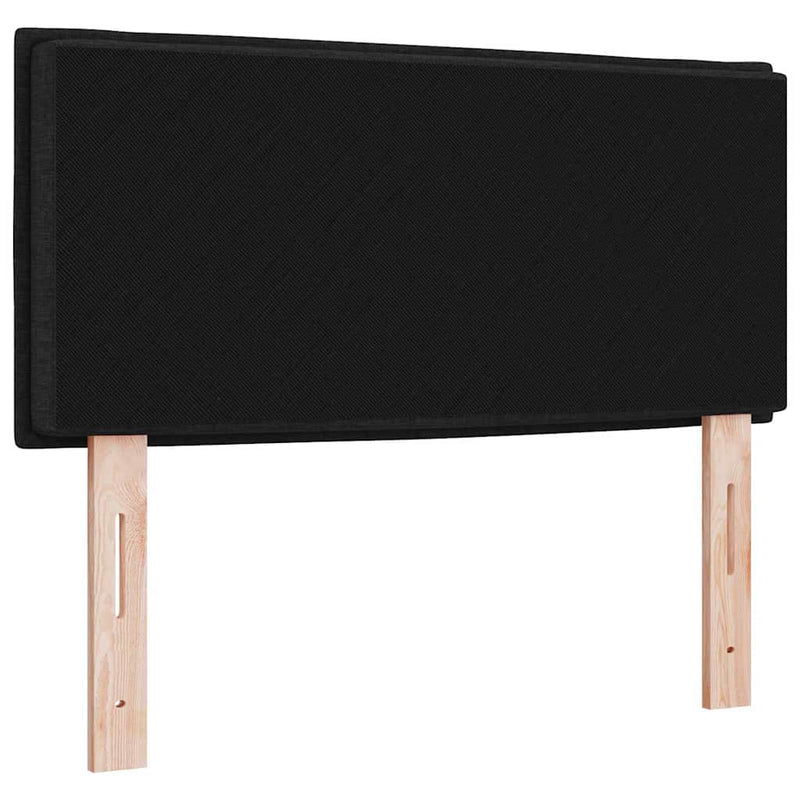 vidaXL Fejtámla Magasság állítható fejtámlával Fekete 90 cm szövet