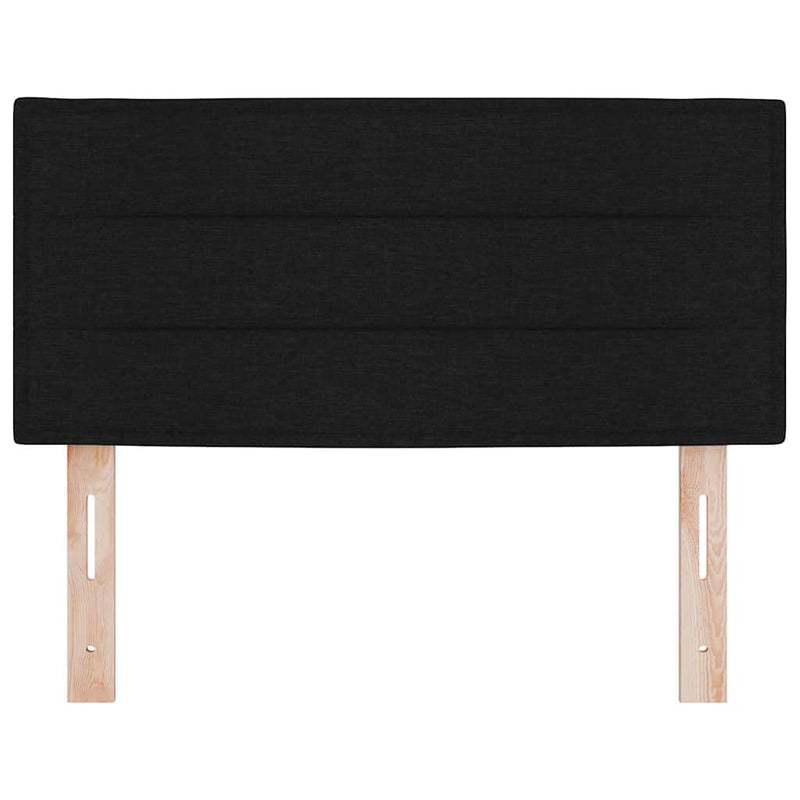 vidaXL Fejtámla Magasság állítható fejtámlával Fekete 90 cm szövet