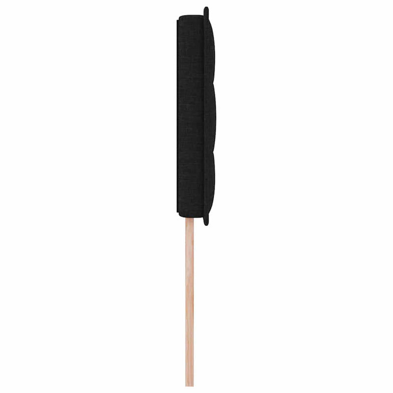 vidaXL Fejtámla Magasság állítható fejtámlával Fekete 90 cm szövet