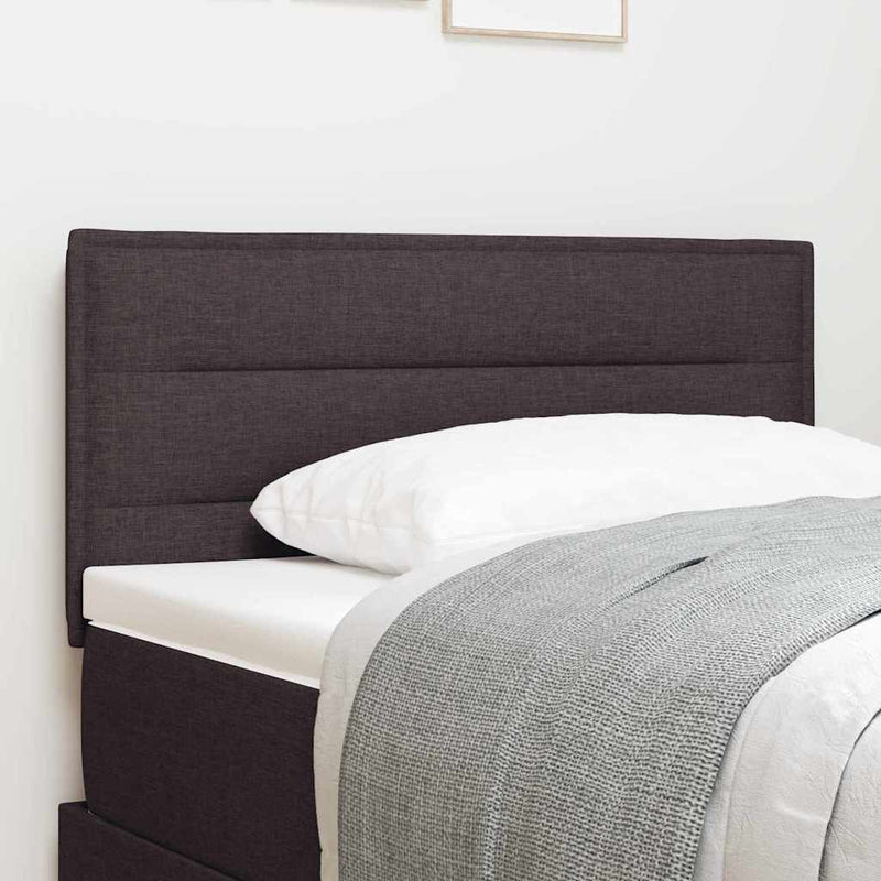 vidaXL Fejtámla Egyéb fejtámlával sötétbarna 90 cm szövet