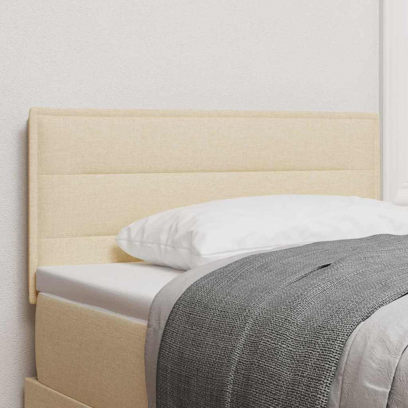 vidaXL Fejtámla Egyéb fejtámlával Krém 90 cm szövet